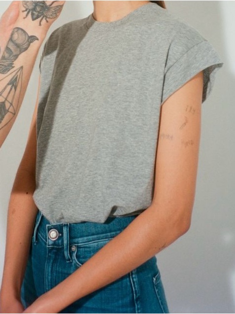 AYR The Supercool T-shirt Tee 100% Pima Cotton Gray Small 90’s Oversized
